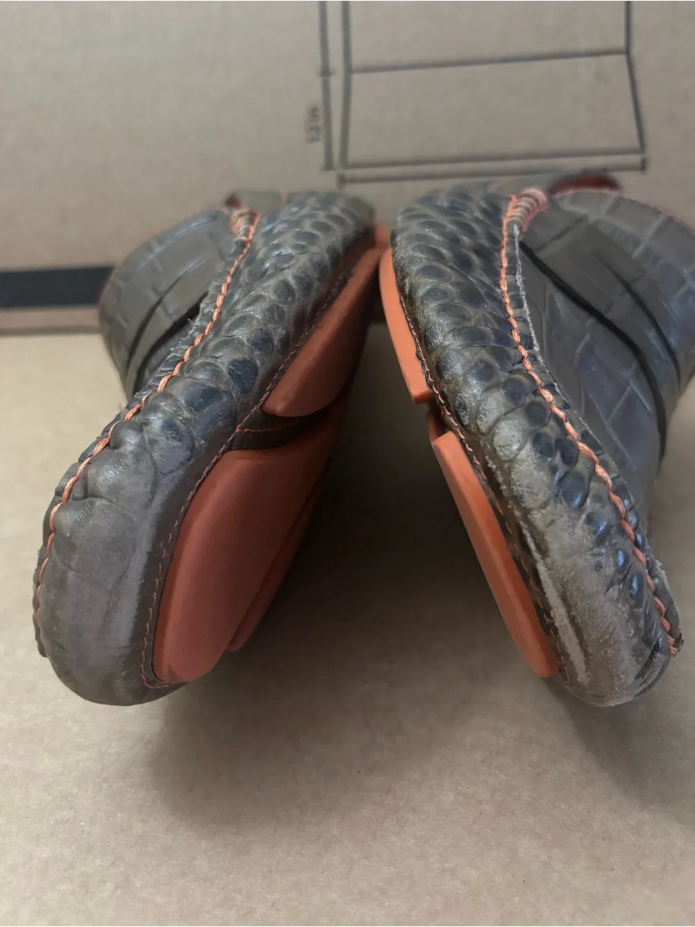 Donald J. Pliner croc embossed